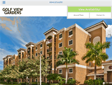 Tablet Screenshot of golfviewgardens.com
